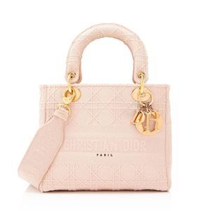 Dior Embroidered Lady D-Lite Medium Tote